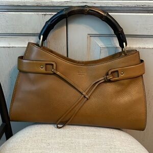 Traded  GUCCI BAMBOO BAG AUTHENTIC STUNNING LOWEST PRICE RARE
